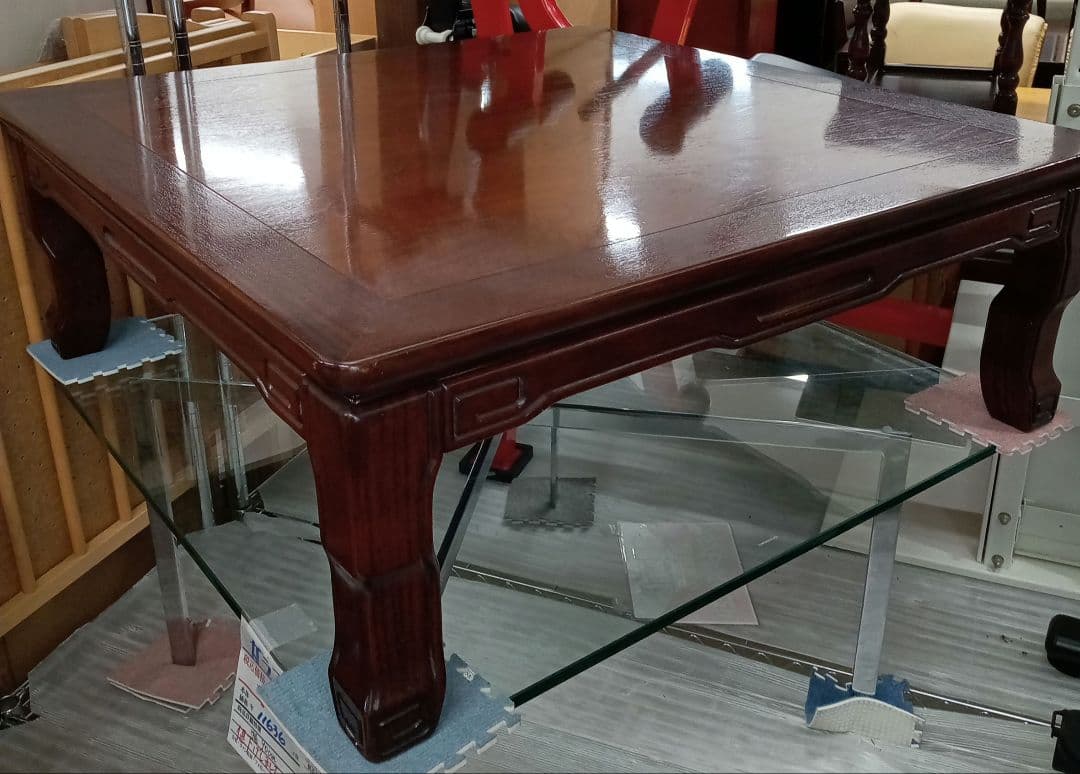 値下げ！アンティーク　座卓　昭和初期　90×90cm テーブル