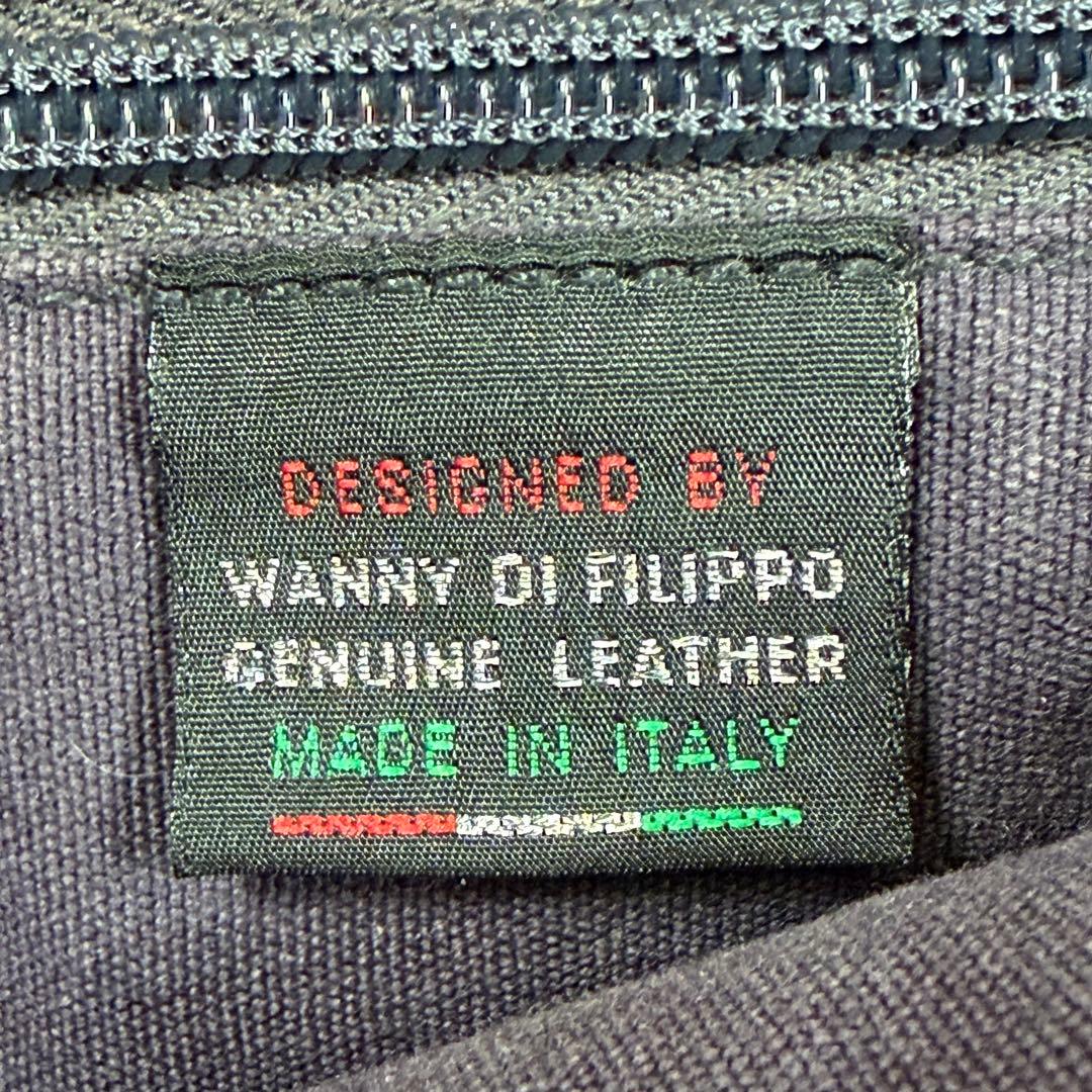 【美品】【希少】イルビゾンテ　ショルダーバッグ　オールレザー　ゴールド金具　黒系