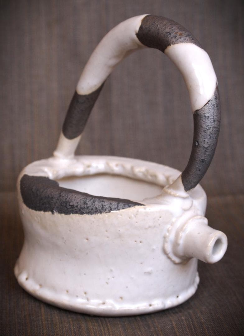 人気作家★石井隆寛【師：隠崎隆一】白釉手付酒注