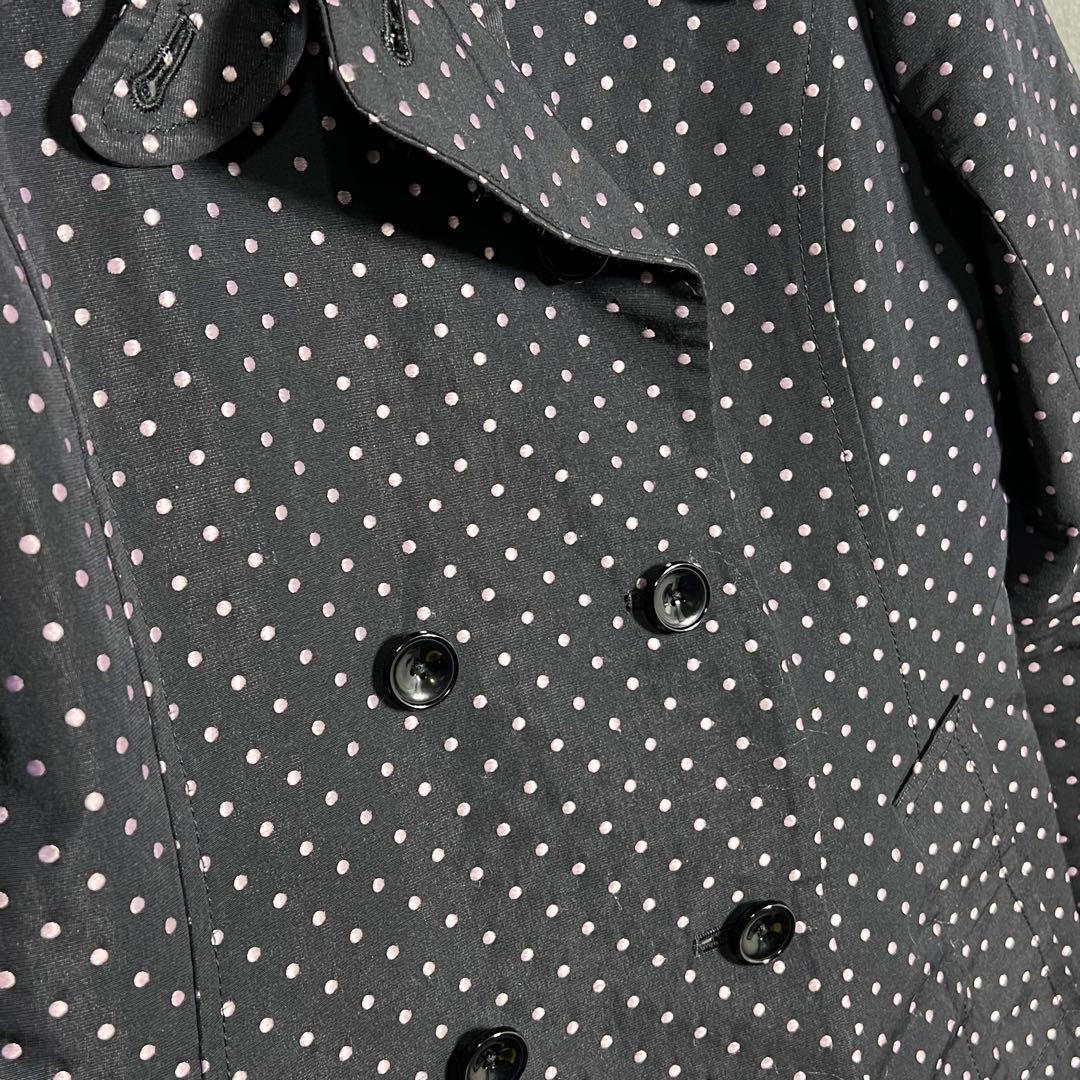 ALMA EN ROSE 森英恵　2ウエイコート　ドット刺繍　サイズ40極美品