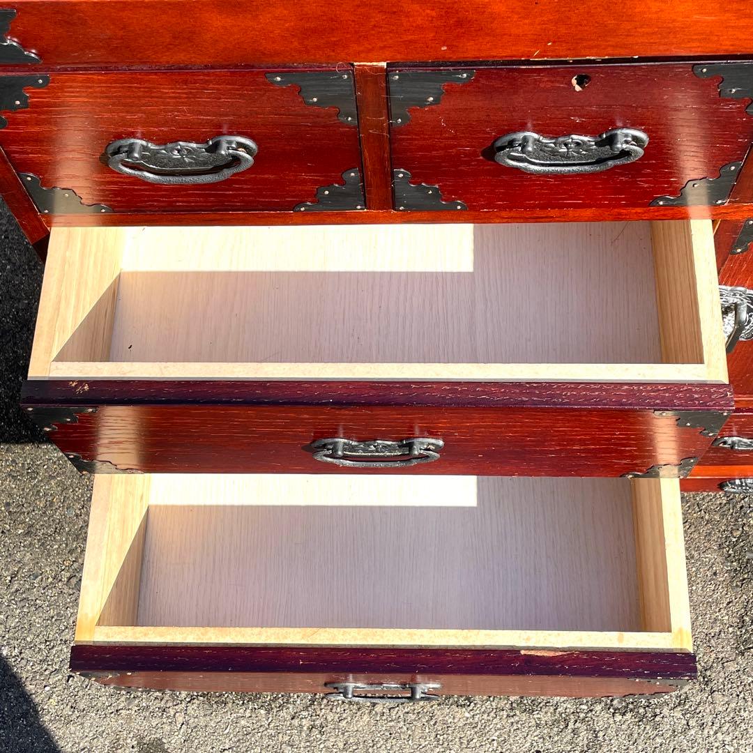 アンティーク キャスター付き 箪笥 車箪笥 キャビネット レトロ