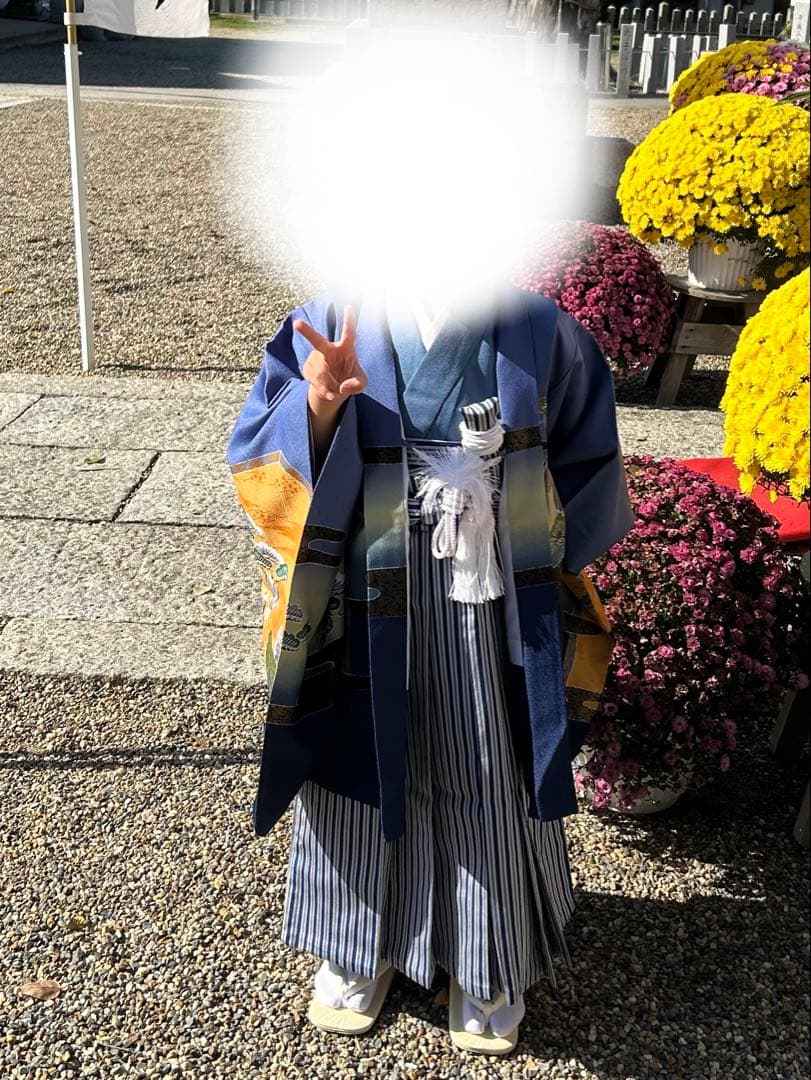 七五三用羽織、着物、袴、長襦袢、小物、草履、たび5歳