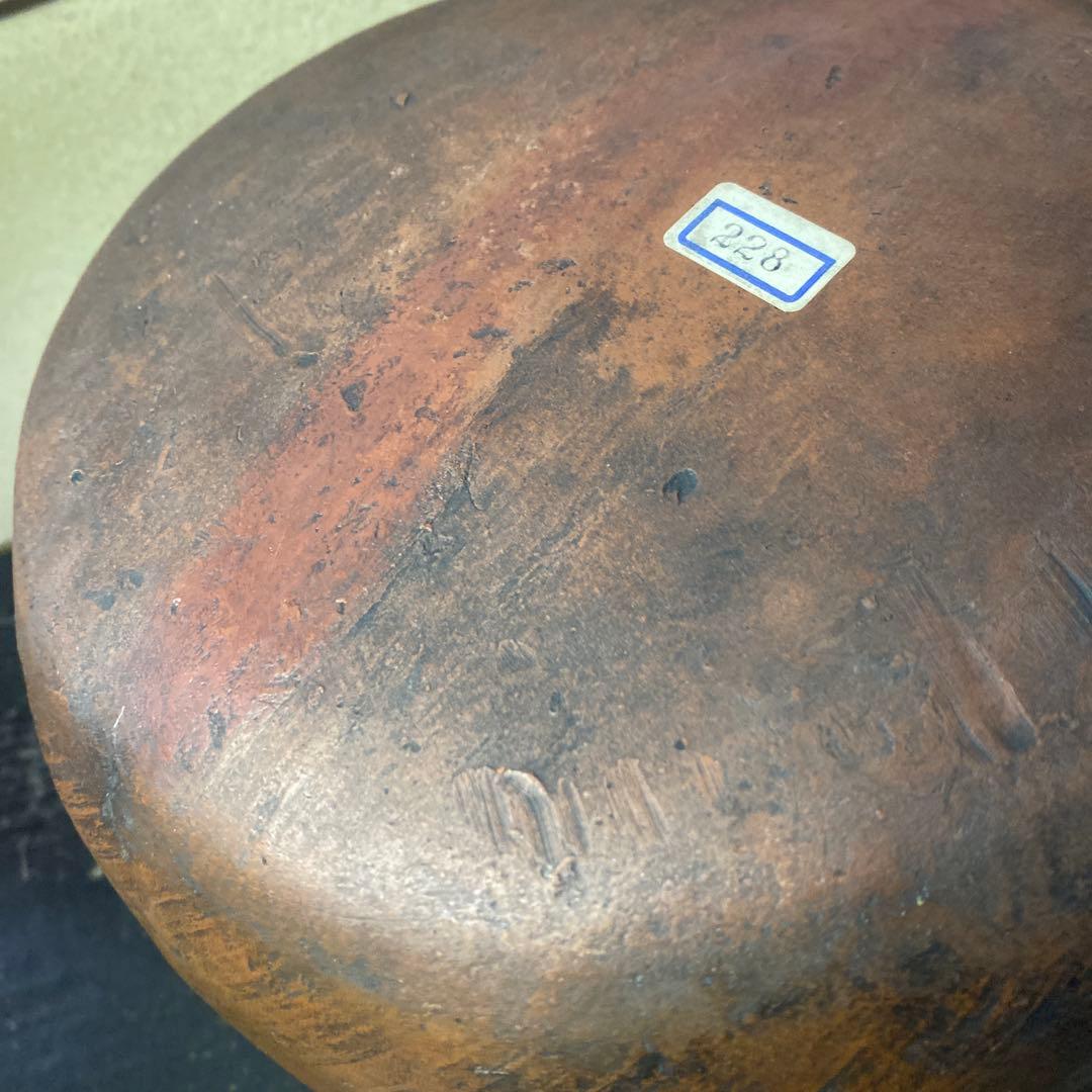 備前置き水指三日月に一文字