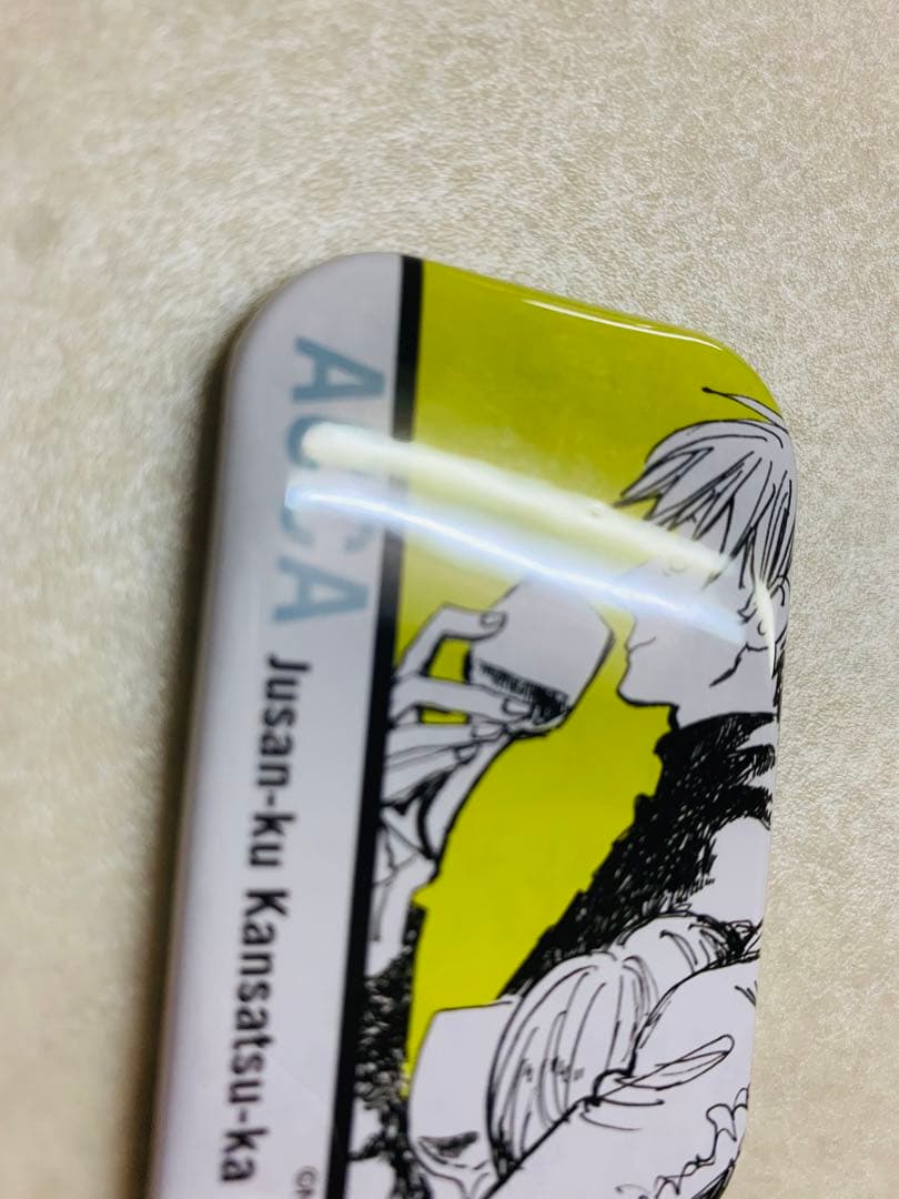 ACCA13区監察課 BADONカフェ 缶バッジ ニーノ　スクエア　まるかく