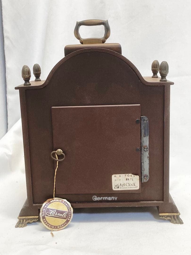 Hermle ヘルムレ ゼンマイ式置き時計 アンティーク時計 ドイツ製