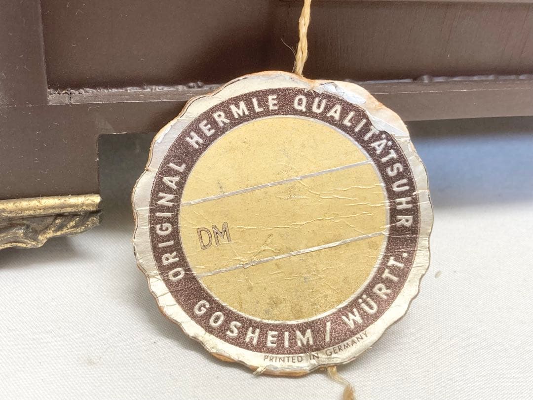 Hermle ヘルムレ ゼンマイ式置き時計 アンティーク時計 ドイツ製