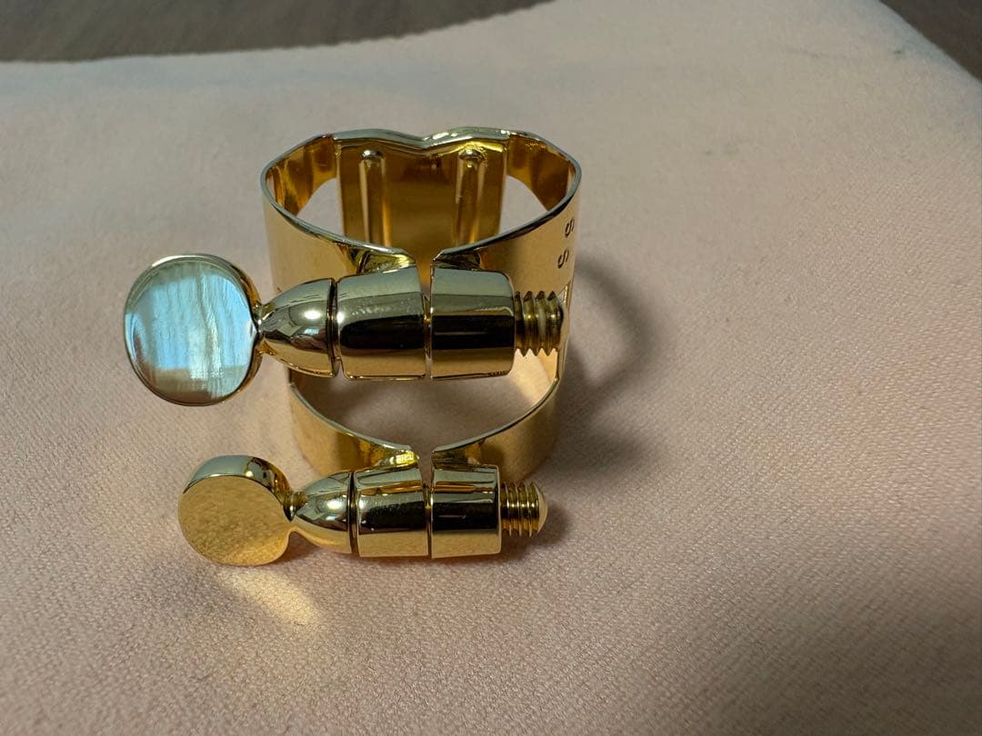 【美品】Wood Stone ソプラノサックスリガチャーGP