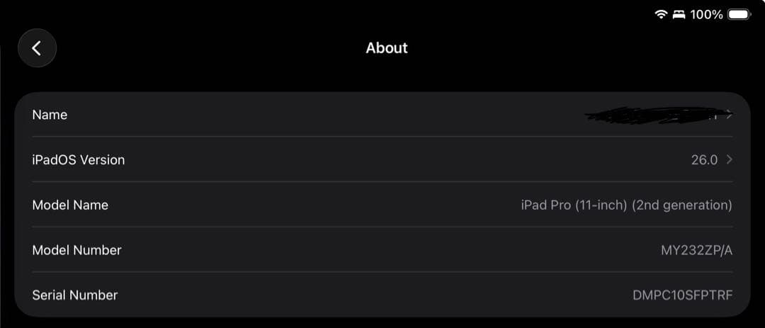 【美品】iPad Pro 11インチ スペースグレー128GB Wi-Fiモデル