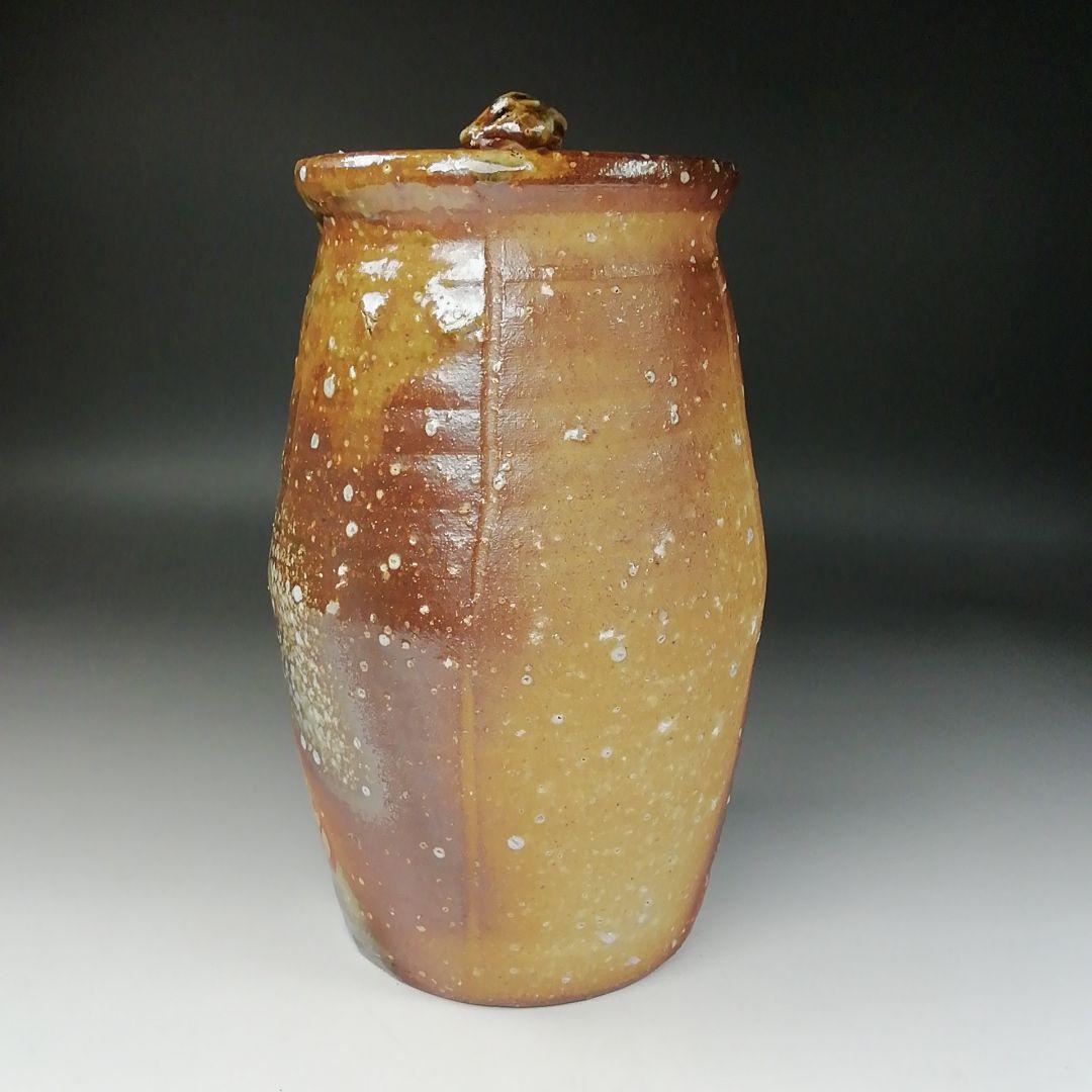 Ｔ１９１　水指　『細水指』『信楽焼　壺中窯　保庭楽入』『久田宗也(尋牛斎)箱書』