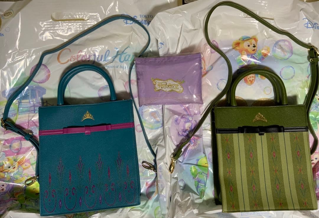 ディズニー　しまむら　ちはるコラボ　アナと雪の女王　トートバッグ　ファンスプ