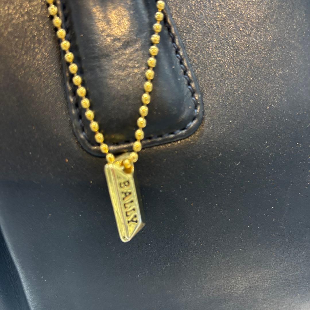 【希少】バリー　ハンドバッグ　レザー　ブラック　金具　ヴィンテージ