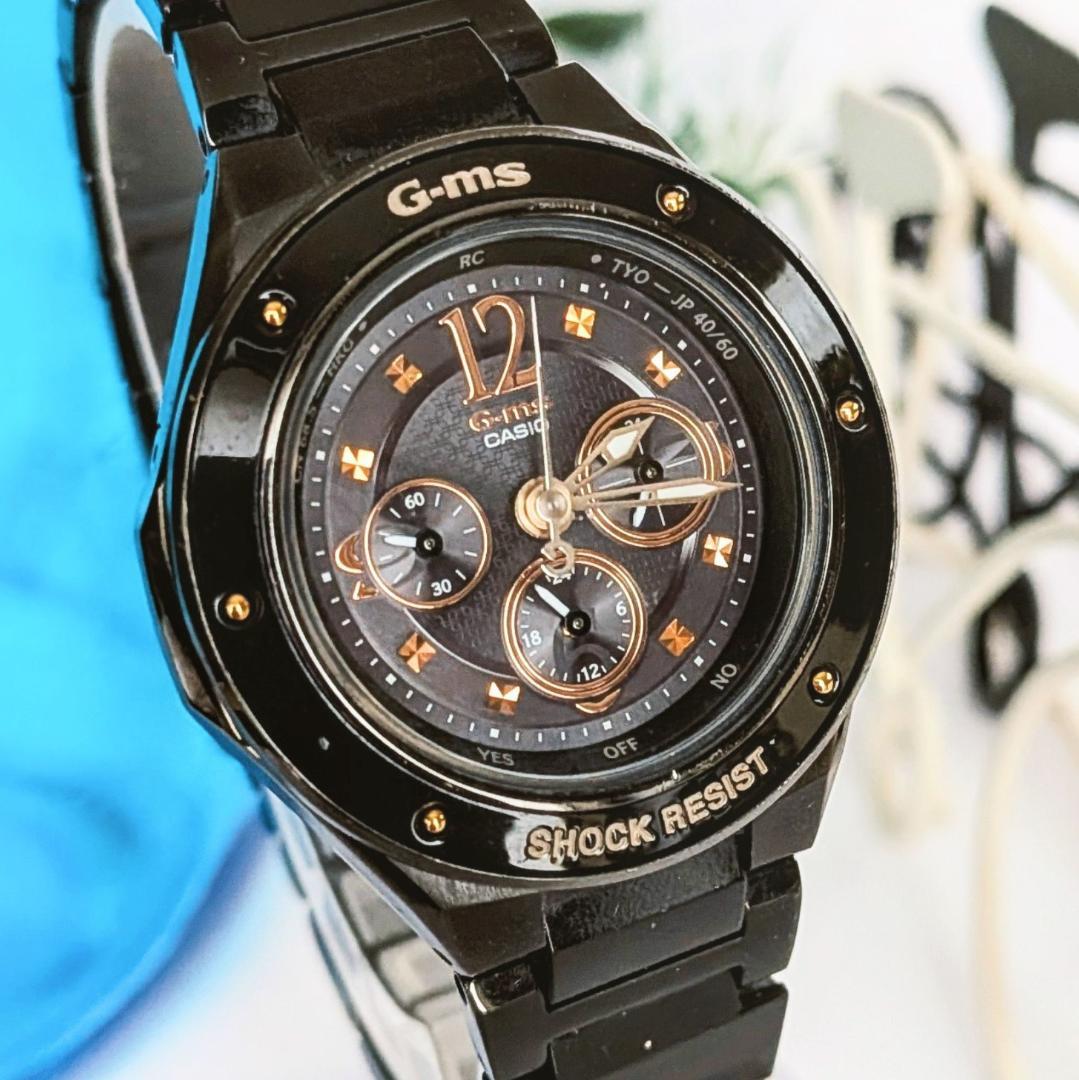 良品 CASIOカシオ レディース腕時計ベビーGブラック黒 高級感カッコいい