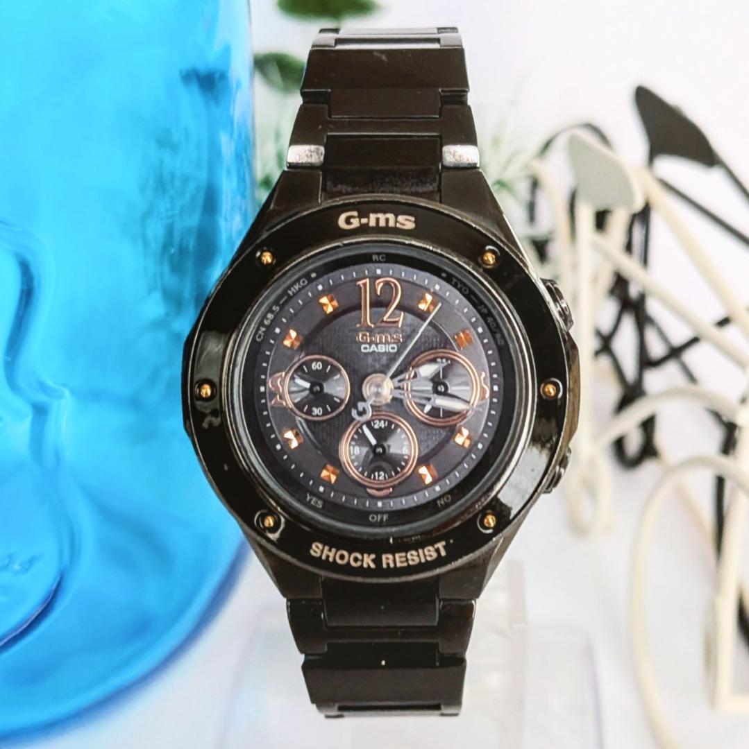 良品 CASIOカシオ レディース腕時計ベビーGブラック黒 高級感カッコいい
