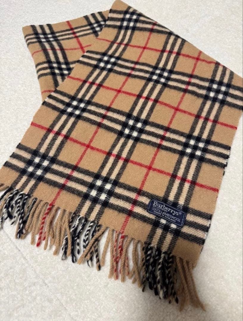 Burberrys バーバリー マフラー ラムウール ノバチェック ビンテージ