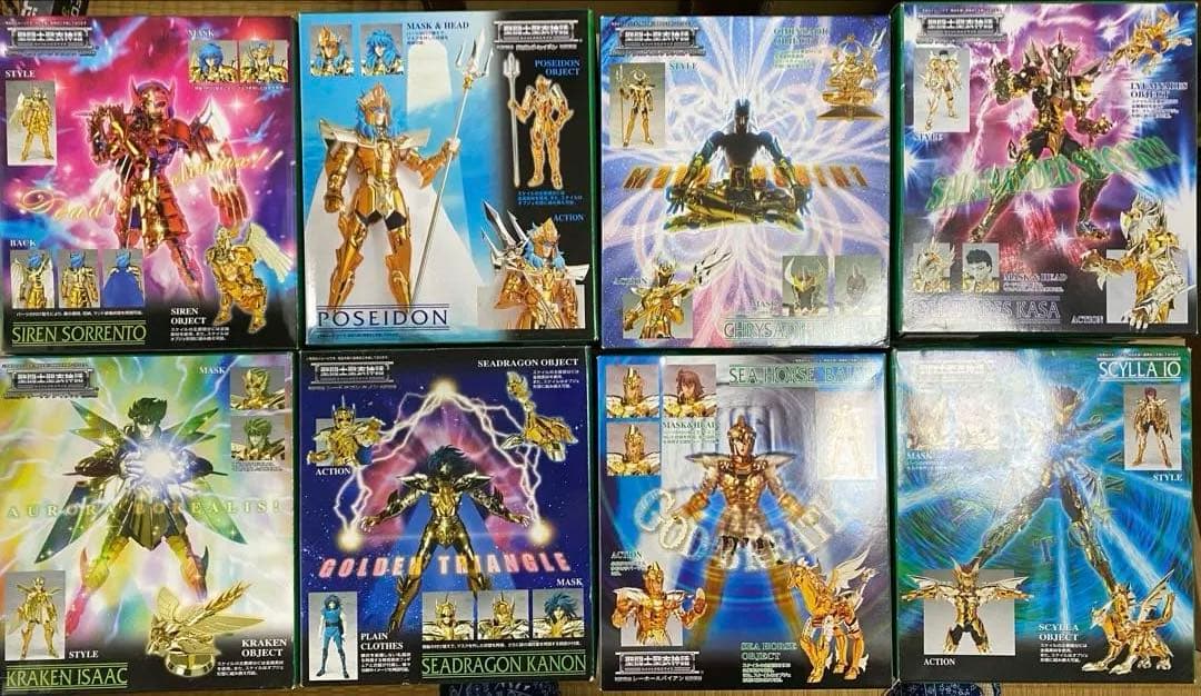 聖闘士聖衣神話　ポセイドン編　海闘士8体セット 中古