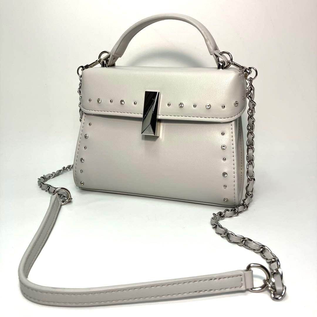 CELFORD セルフォード リュタン　スタッズ　ショルダー　グレージュ