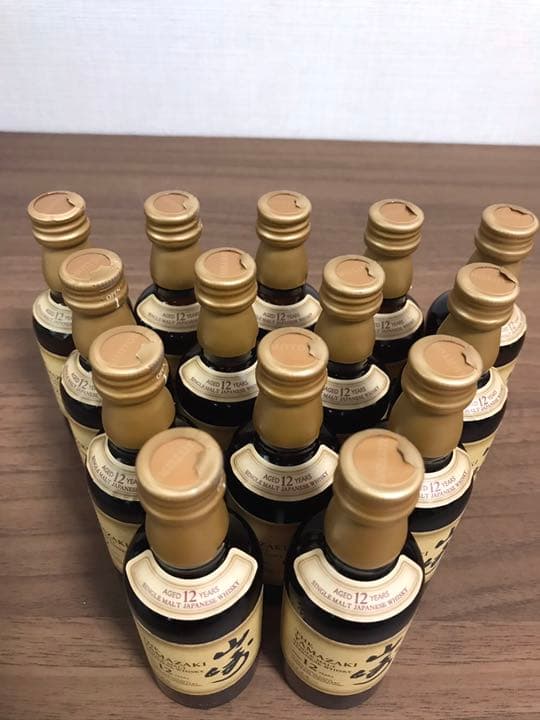サントリーシングルモルトウイスキー 山崎12年 ミニチュア瓶 50ml 14本
