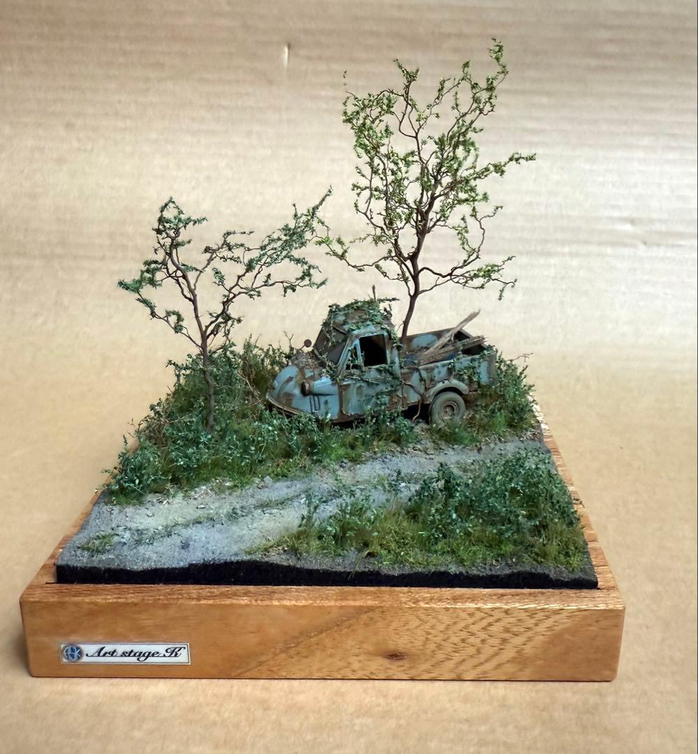 ジオラマ作家の一点物 ★「林道に放置されたミゼット」★ Art Stage K