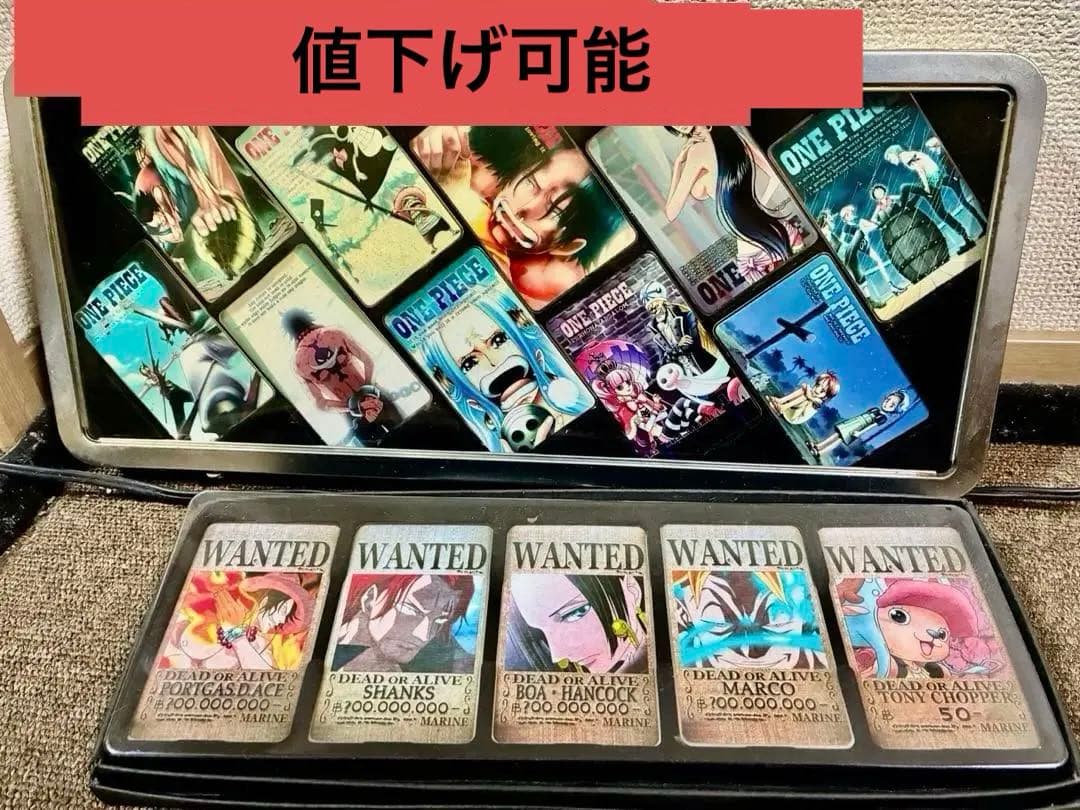 ワンピース名シーンのカード ステンレス系でできているカードですONE PIECE