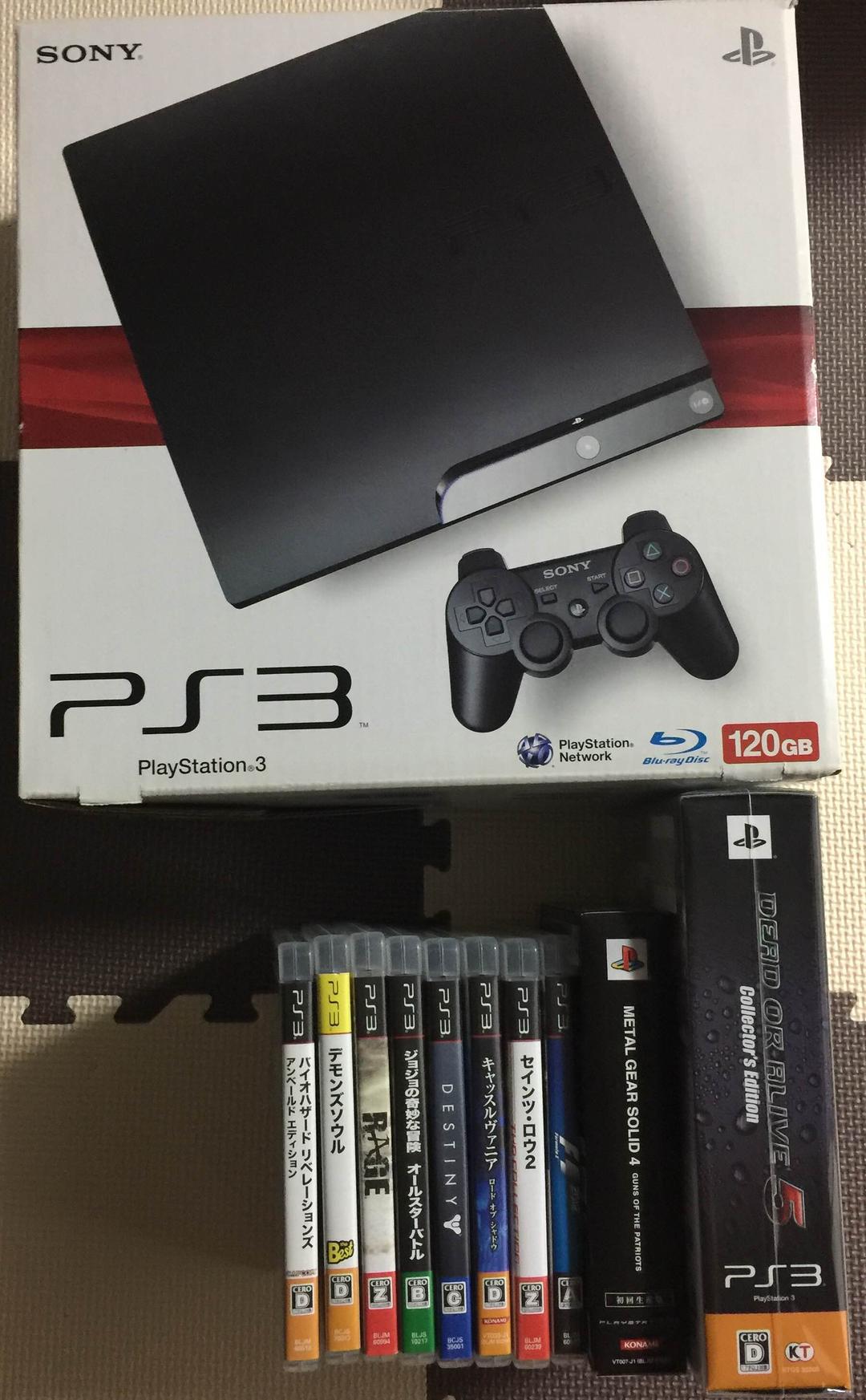 『nikoniko』PS3 本体 120GB ソフト10本セット