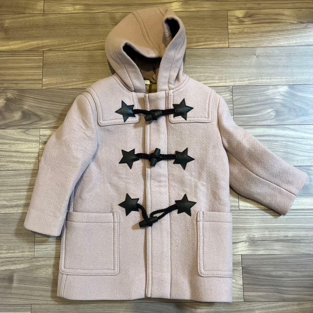 BURBERRY 星 ダッフルコート2Y92cm ノバチェック