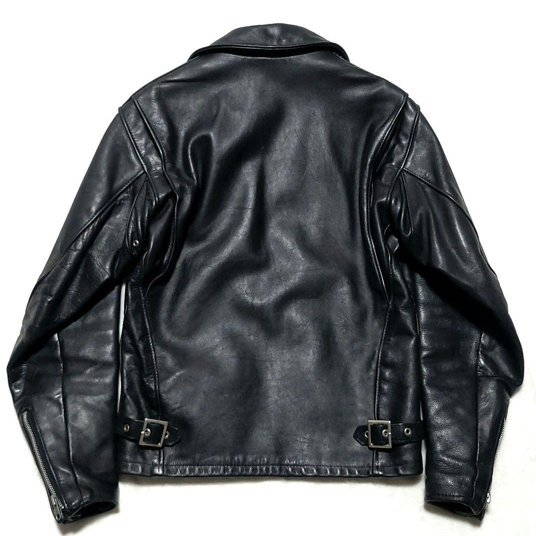 Schott　 シングル ライダースジャケット 643 レザー 牛革 米国製 黒