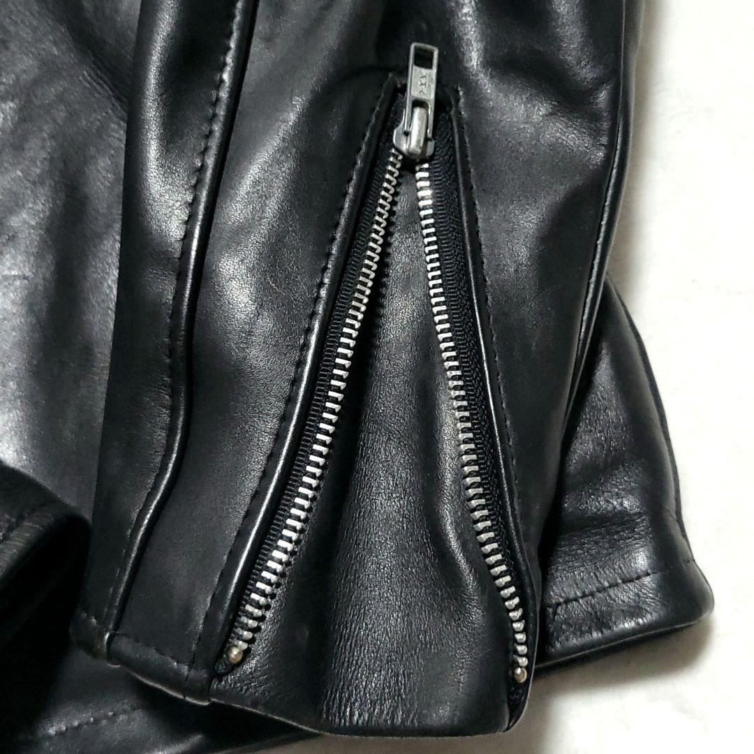 Schott　 シングル ライダースジャケット 643 レザー 牛革 米国製 黒