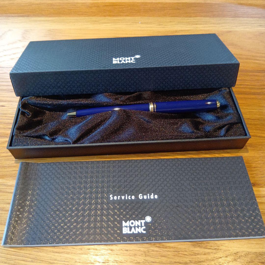 MONT BLANC 　ネイビー　 ボールペン 専用ケース付き