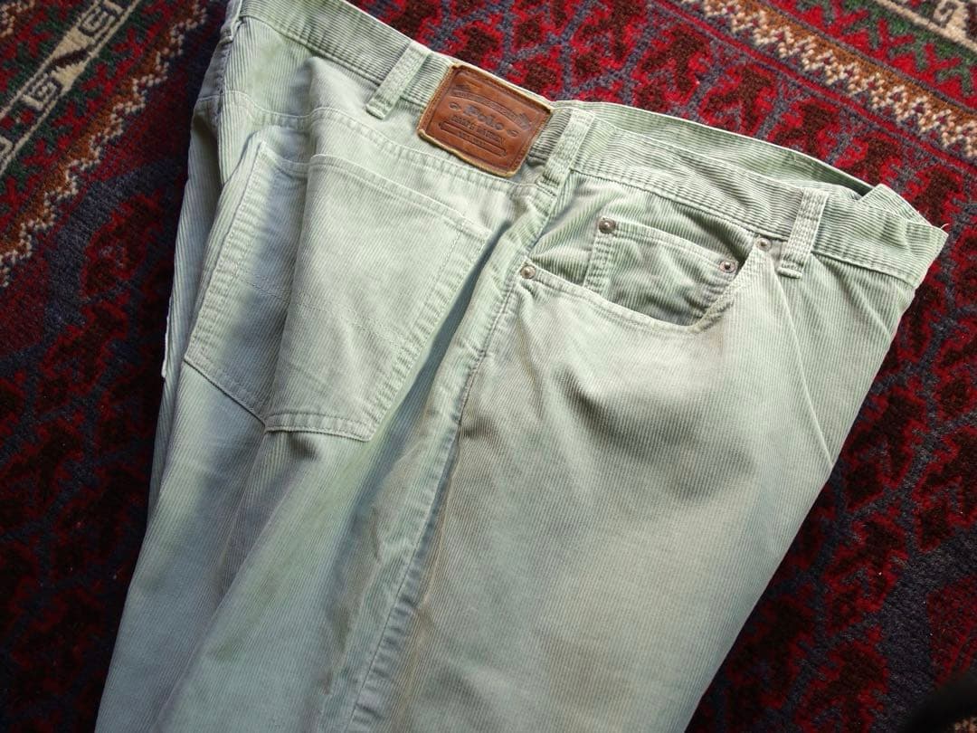 polo ralph lauren コーデュロイパンツ 38 ピスタチオ