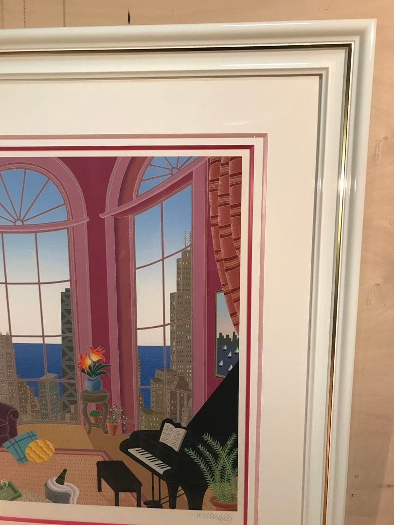 マックナイト　「シカゴイブニング」　シルクスクリーン　直筆サイン・作品保証書有り