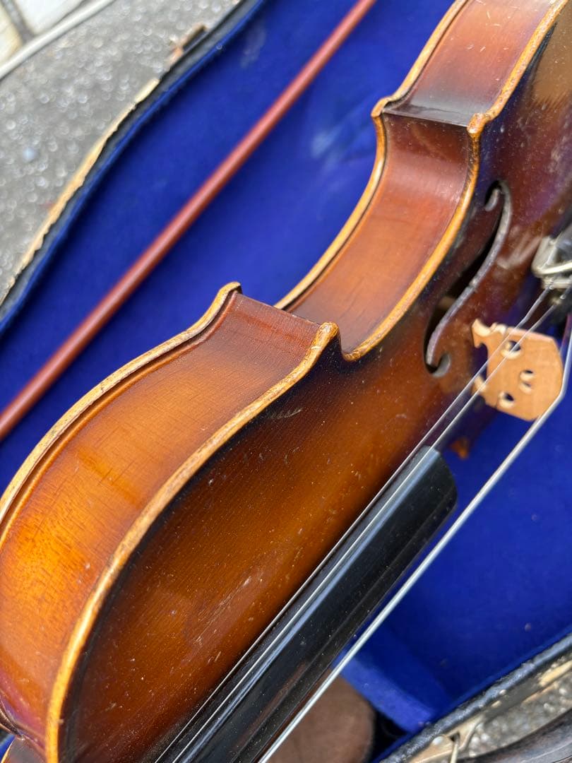 【現状品】バイオリン　ケース付き　年代物