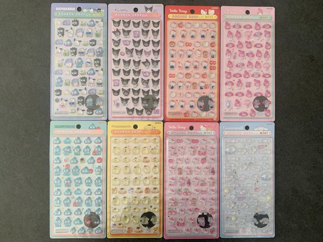 1/12まで　新品未開封　ボンボンドロップシール　ミニ　サンリオ　8セット