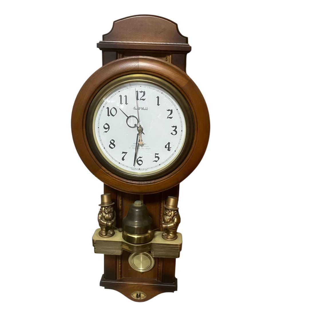 希少　動作品　リズム時計　スモールワールド 　掛け時計