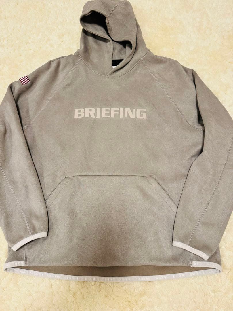 BRIEFING フード付きセーター Mサイズ グレー