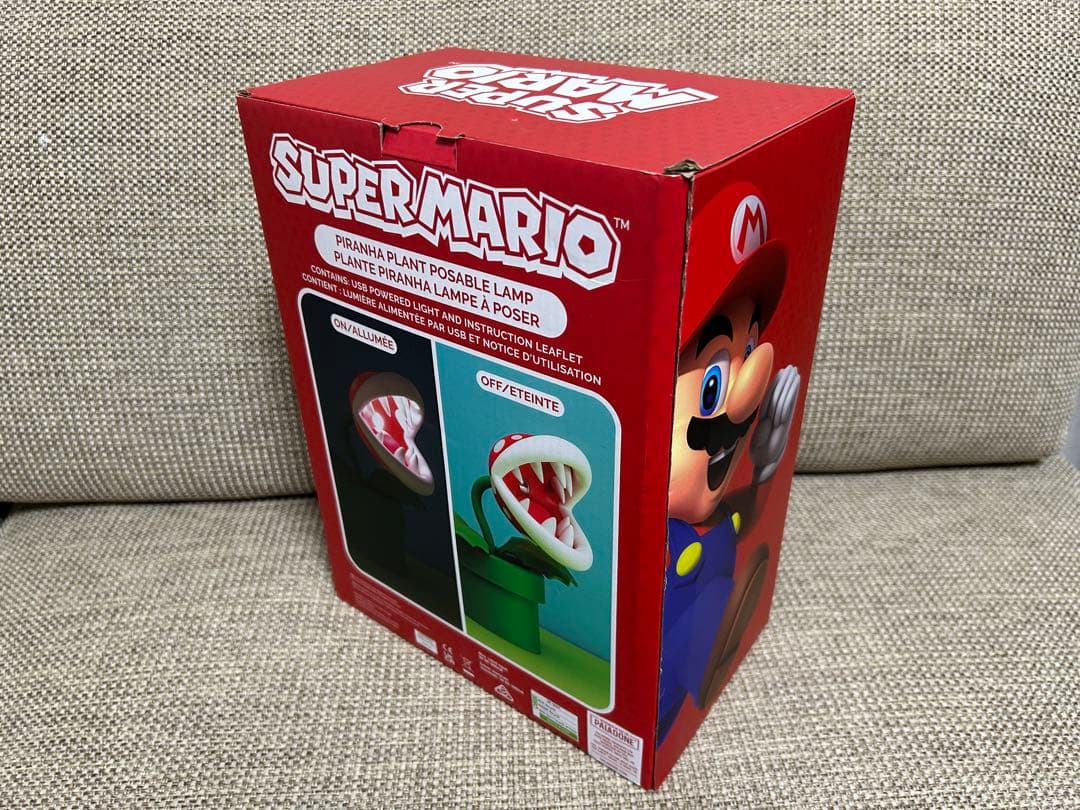 スーパーマリオ パックン ライト　ランプ 33cm！