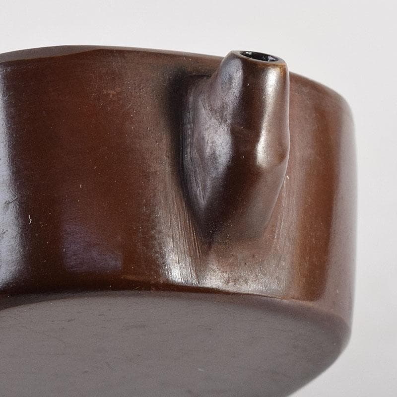 書道具　銅器七宝　水滴　共箱　V　8289