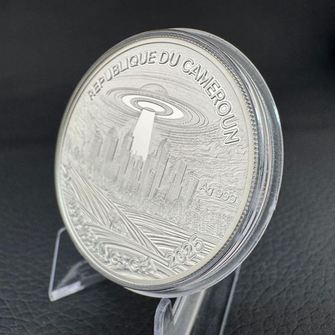 1000枚限定 カラー 特殊加工 銀貨 ゴッホ 「星空夜」 保証書付き