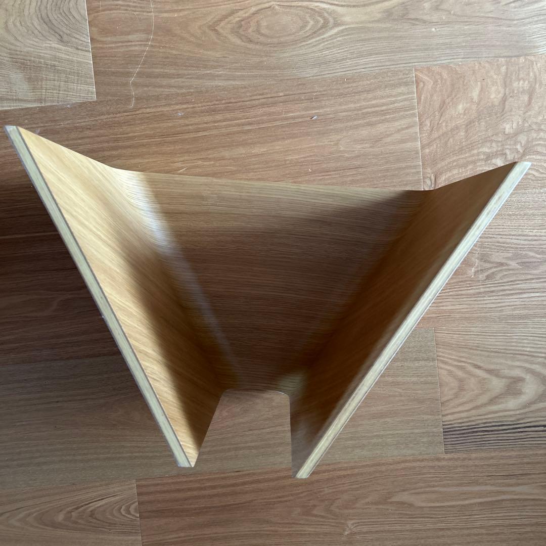 無印良品　重なるテーブルベンチ　オーク材　成形合板　廃盤　入手困難