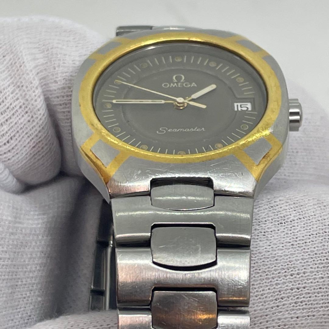 【ジャンク】オメガ シーマスター ポラリス SS/K18 クオーツ