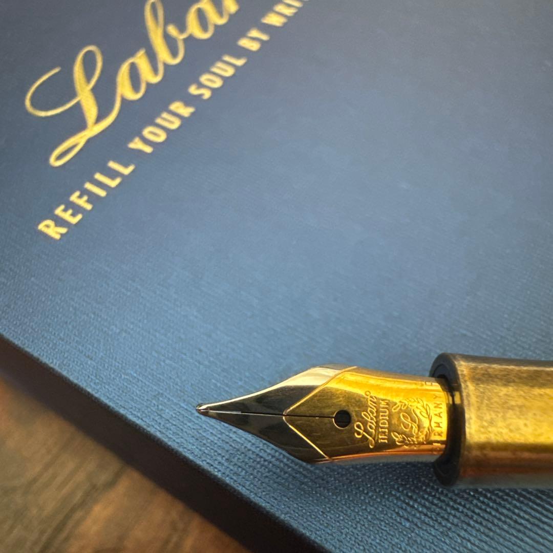 ラバン 万年筆 細字 F LABANアンティークII レッド ゴールド