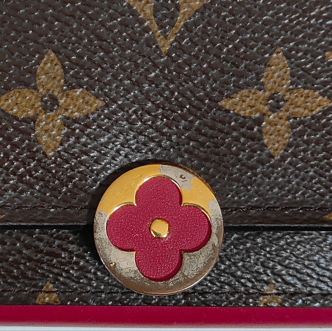 ルイヴィトン ポルトフォイユフロール コンパクト モノグラム 折り財布