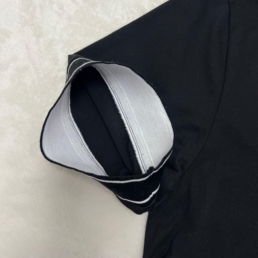 【極美品】FENDIフェンディモックネック ロゴTシャツ　L ブラック目黒蓮着用