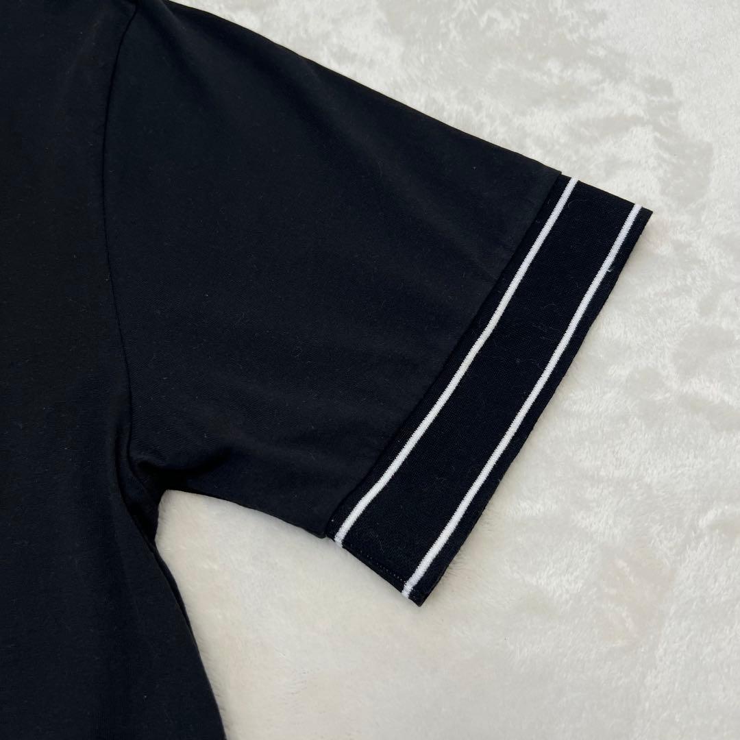 【極美品】FENDIフェンディモックネック ロゴTシャツ　L ブラック目黒蓮着用