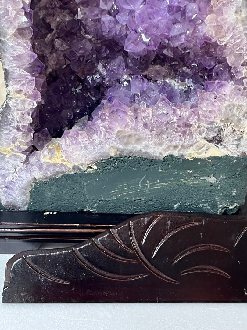 ブラジル産　アメジストクラスター 約14.54Kg 高さ台座込み約52cm