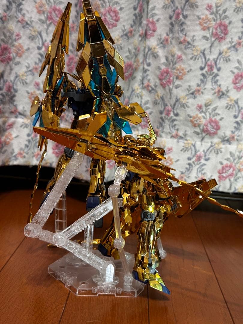 HG ガンプラ フェネクス ユニコーンモード デストロイモード(ゴールドメッキ)