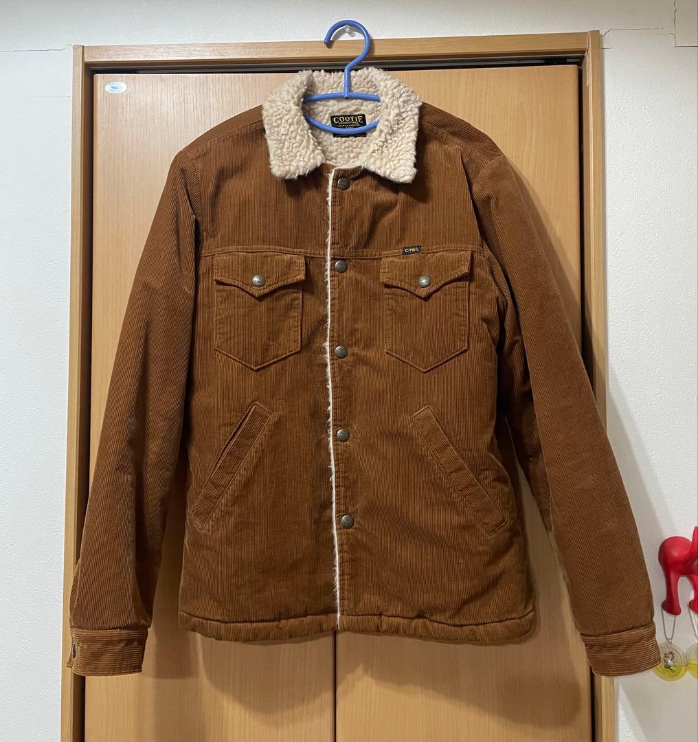COOTIE コーデュロイボアジャケット　キャメルブラウン　Lサイズ
