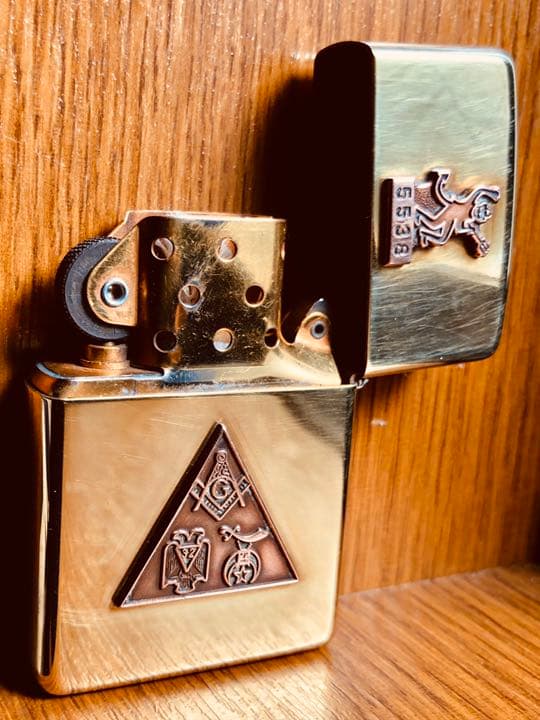 最愛の悪魔★デビル★フリーメイソン★シユライナー双頭鷲★ゴールド真鍮ブラス製