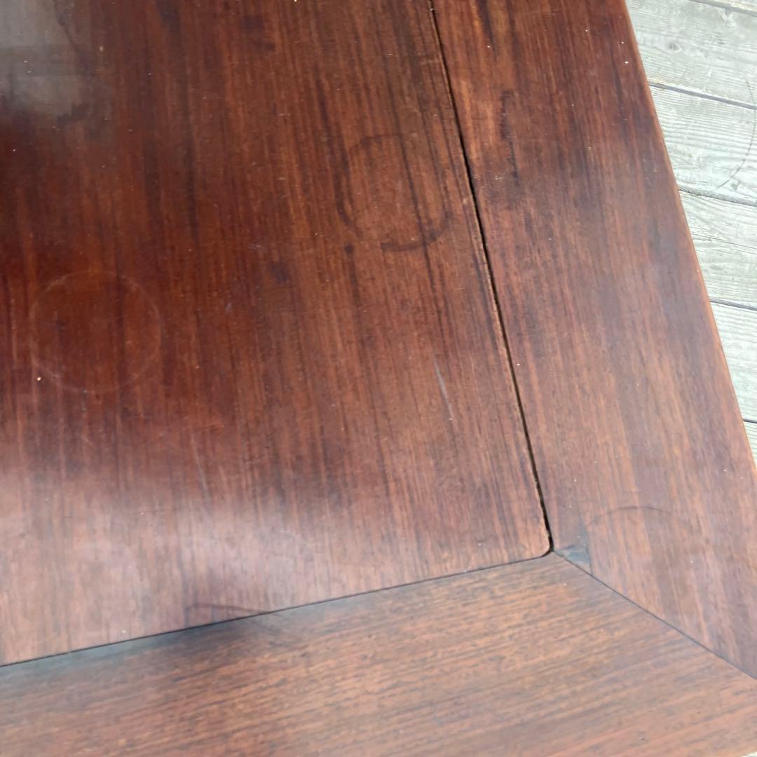 昭和レトロ 銘木 木製彫刻 座卓 ちゃぶ台 センターテーブル 古家具 古民家