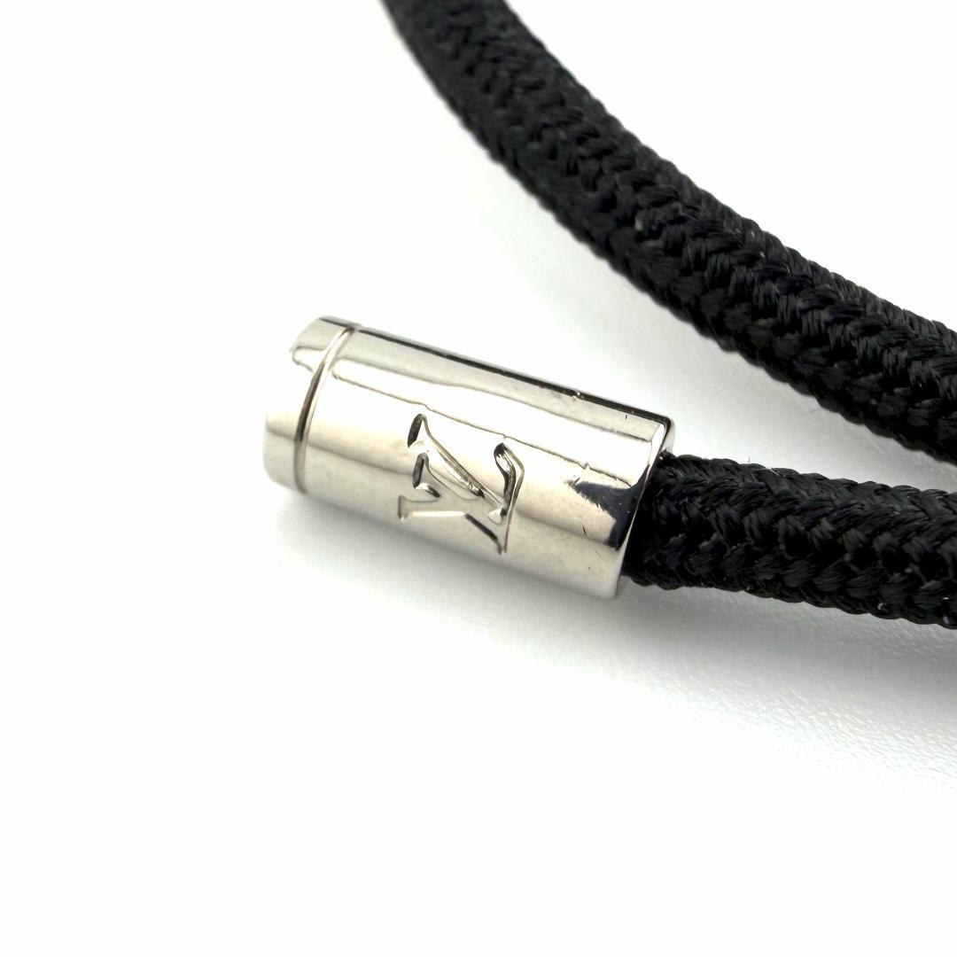 ルイヴィトン M67417 ブラスレ LVスペース メンズ ブレスレット 黒