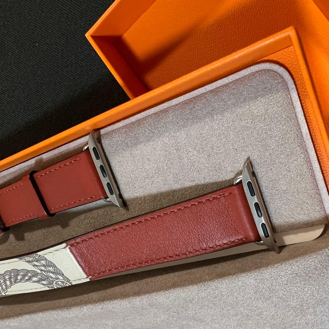 ほぼ新品　エルメス Watch ドゥブルトゥール ストラップ 二重巻レザー